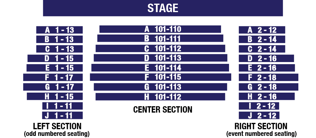 Theatre Ticket Seating Chart