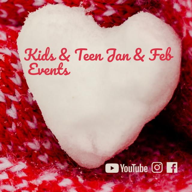 Kids &amp; Teen Jan &amp; Feb 2022 Calendar