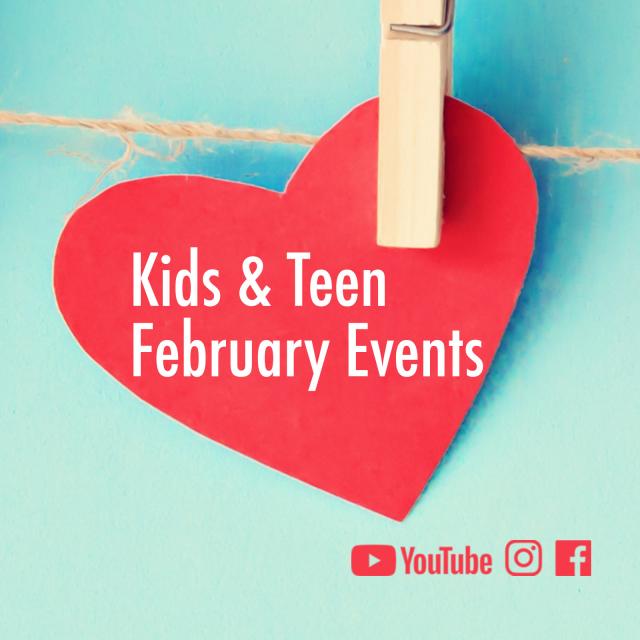 Kids &amp; Teen Feb 2022 Calendar