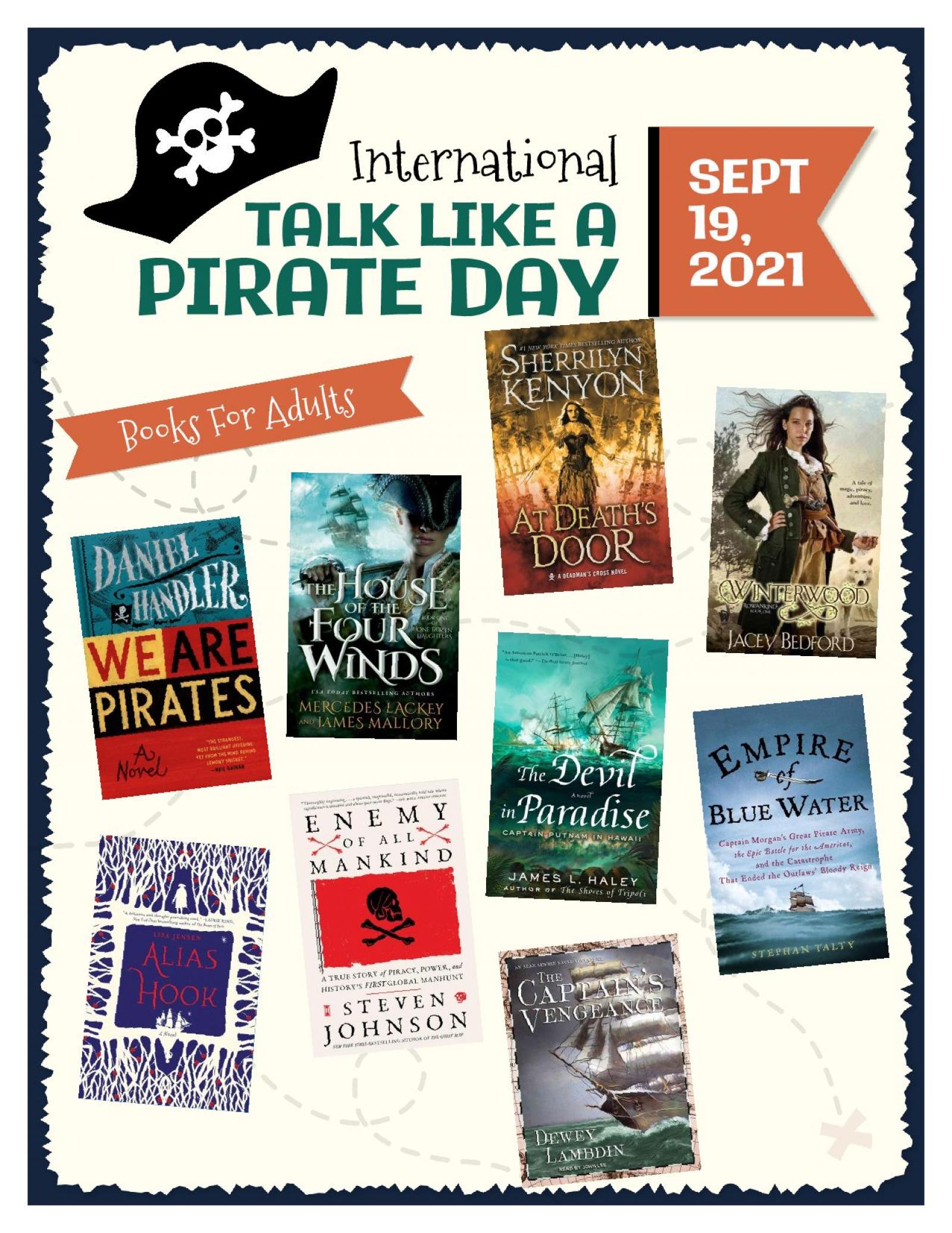 Get Ready for "Talk Like a Pirate Day"!!!! It's September 19th!