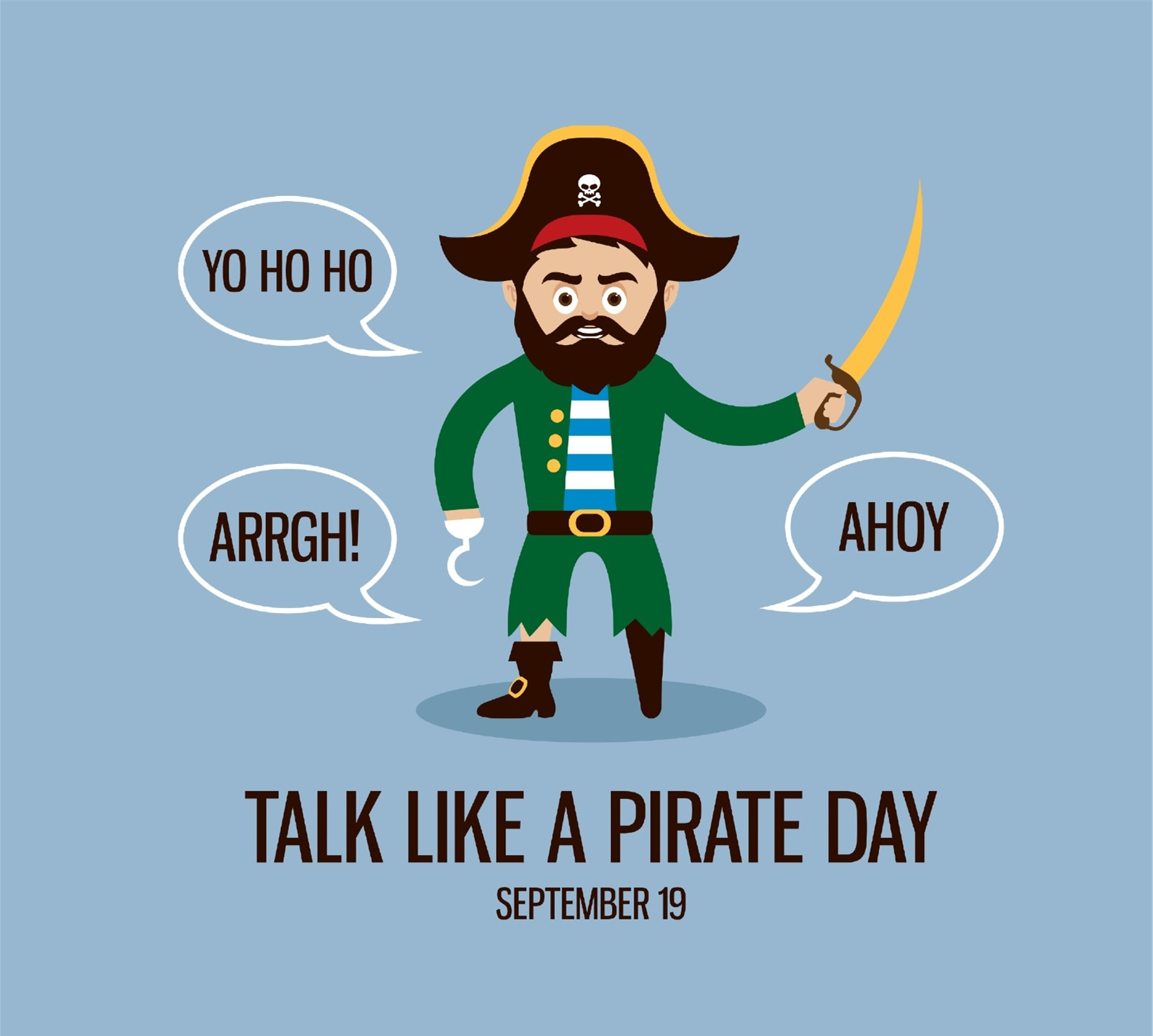 September 19th is Talk Like a Pirate Day!